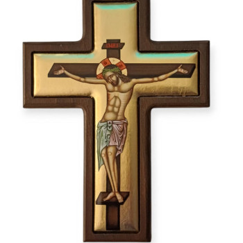 Ξύλινος σταυρός τοίχου Εσταυρωμένος