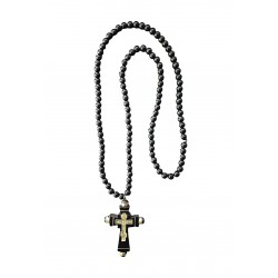 Ξύλινος Σταυρός λαιμού Εσταυρωμένος