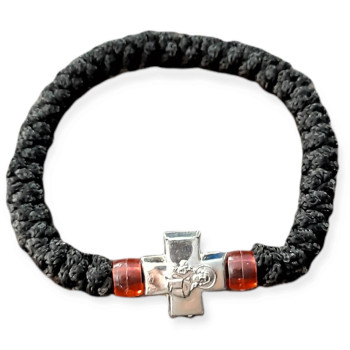 Κομποσχοίνι 33αρι με μεταλλικό σταυρό