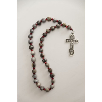 Δάκρυ Παναγίας για προσευχή με μεταλλικό σταυρό