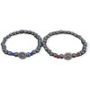Ελαστικό βραχιόλι με χάνδρες αιματίτη